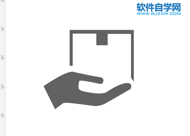 CorelDRAW2020畫一個手托文件圖標