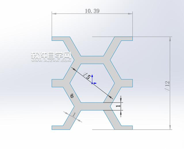 SolidWorks六邊形鏤空圓環(huán)建模的方法
