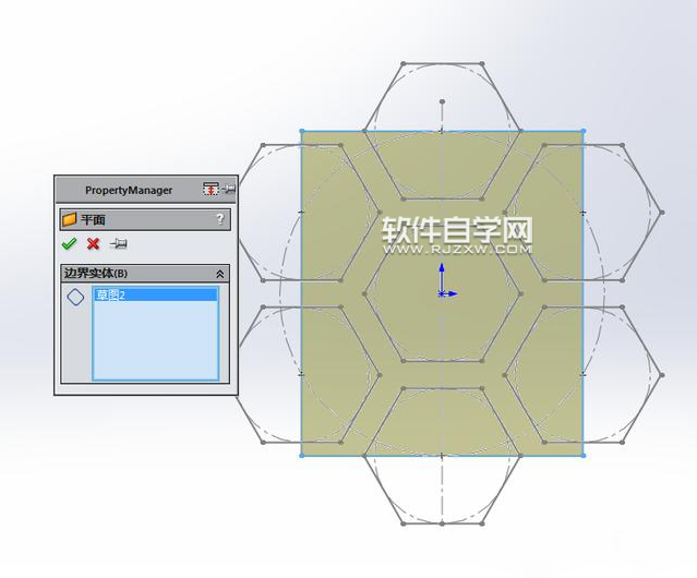 SolidWorks六邊形鏤空圓環(huán)建模的方法
