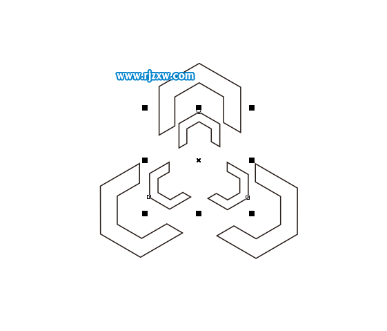 Coreldraw軟件的旋轉(zhuǎn)縮放制作LOGO標志