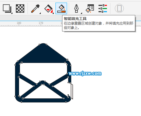 CDRX8制作寫(xiě)郵箱的圖標(biāo)教程