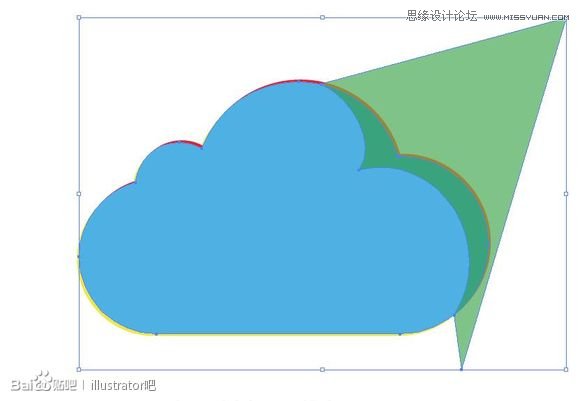 ai繪制圖標之白云立體圖標
