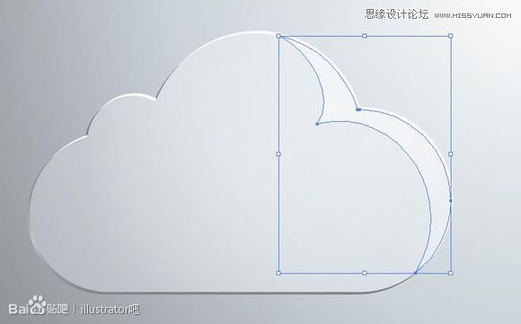 ai繪制圖標之白云立體圖標