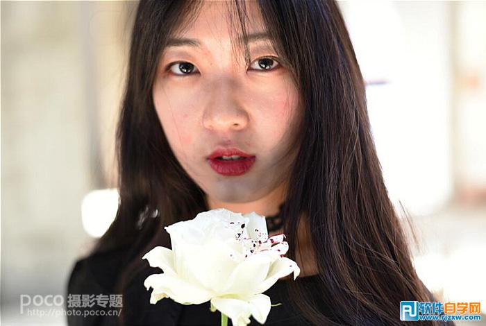 PhotoshopCS5給強光下的少女進行細節(jié)磨皮