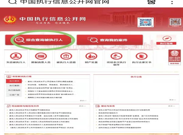 中國(guó)執(zhí)行信息網(wǎng)怎么查